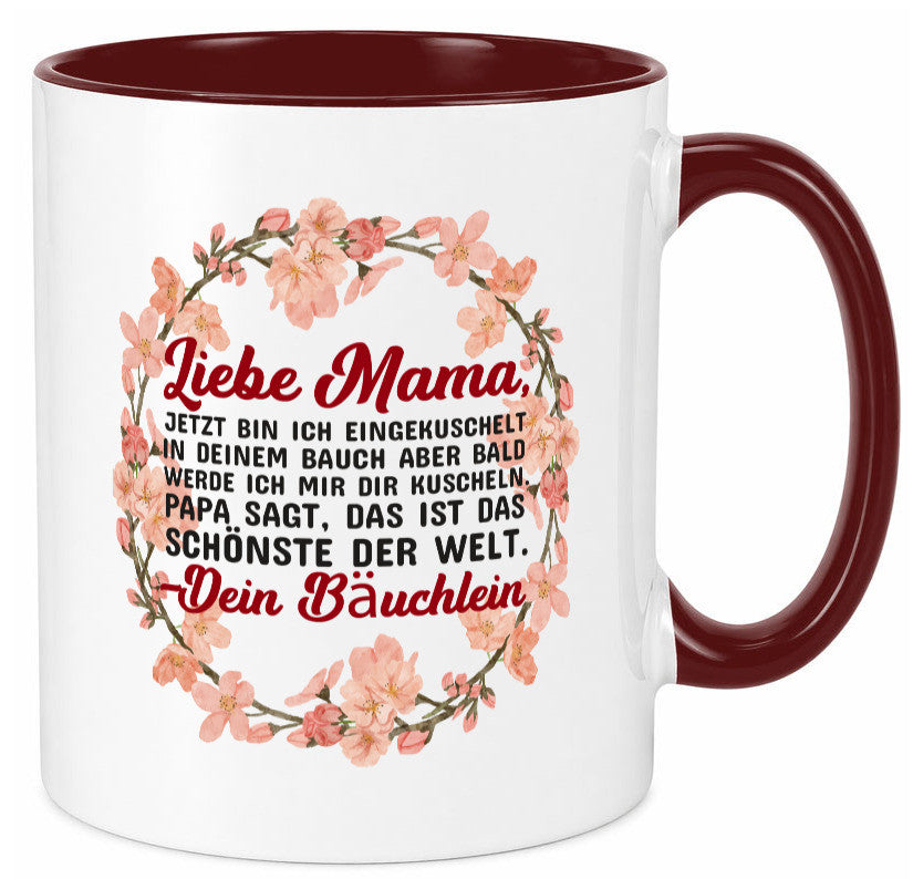 Liebe Mama | Schwangerschaft Tasse Baby süß Humor Familie Geschenkidee