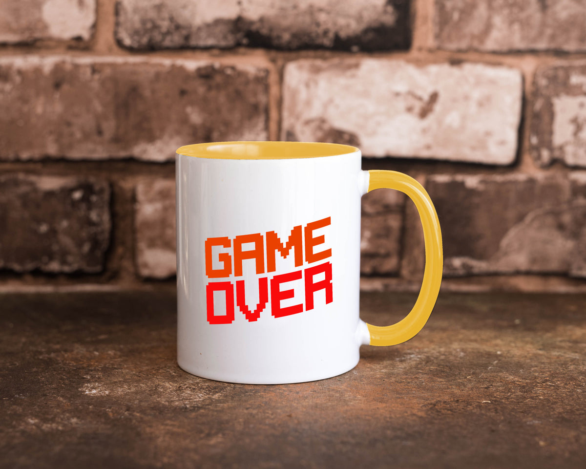 Game Over | Gamer Zocker Retro PC Nerd Pixel Geschenkidee Humor Tasse