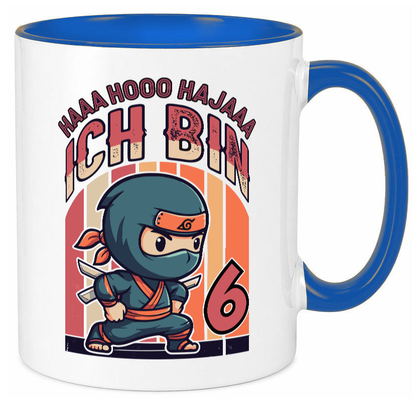 6. Geburtstag | Ninja Junge 6 Jahre Humor Geschenkidee Tasse