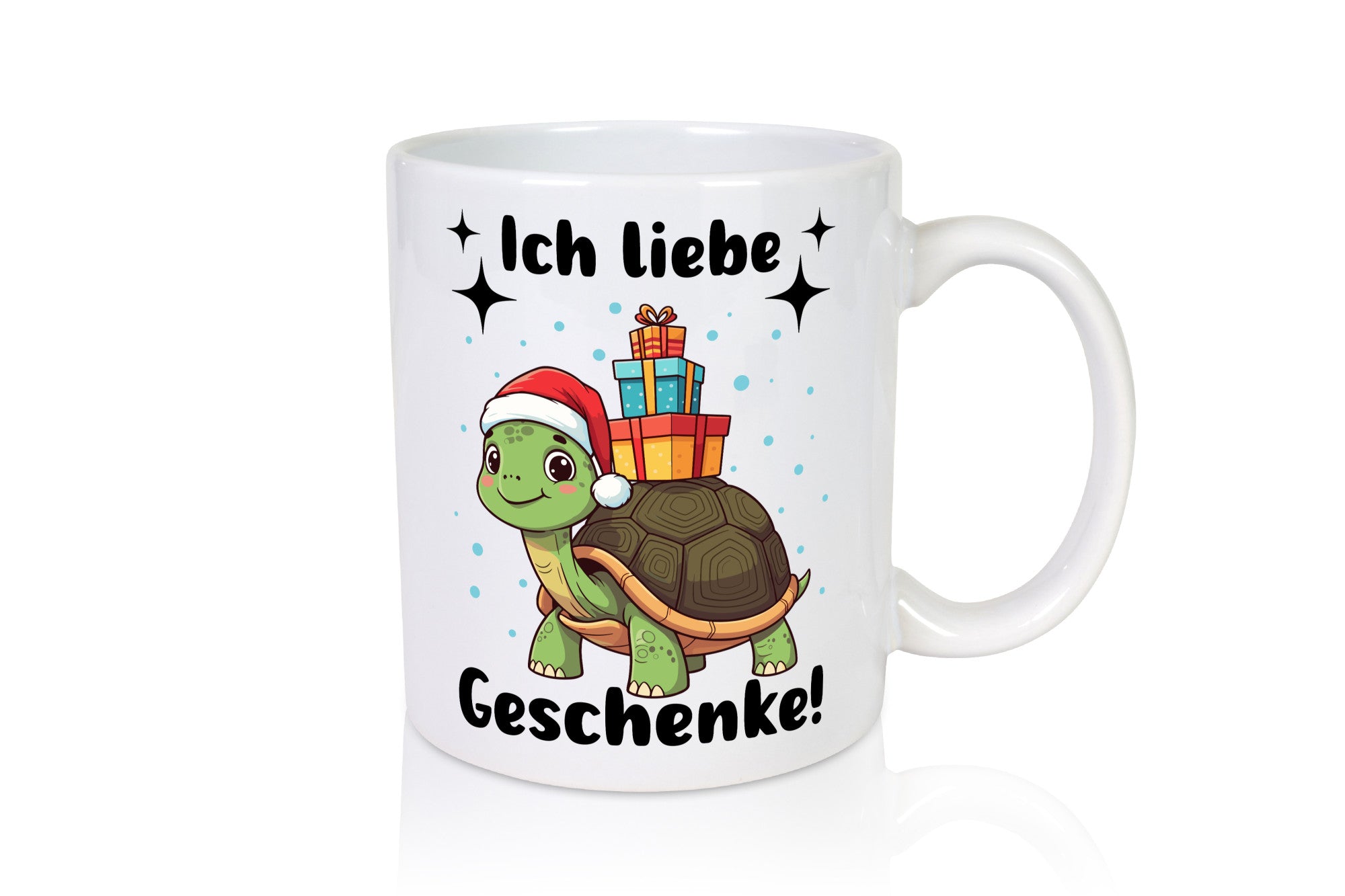 Ich liebe Geschenke | Weihnachtsschildkröte Geschenk Humor Geschenkidee