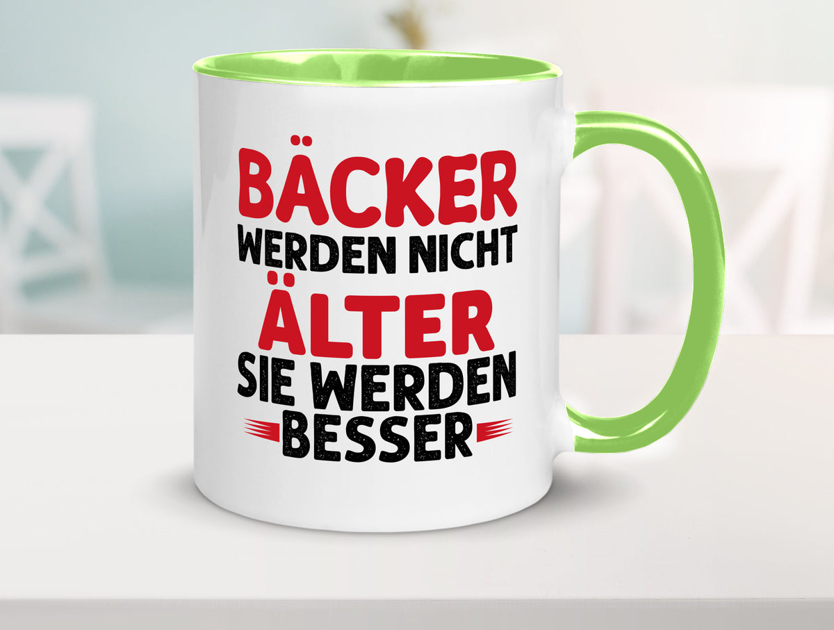 Bäcker werden nicht älter Sie besser lustig Humor Geschenkidee Geschenk Tasse