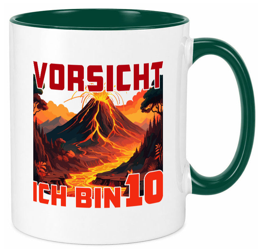 10. Geburtstag | 10 Jahre Vulkanausbruch Vulkan Humor Geschenkidee Tasse