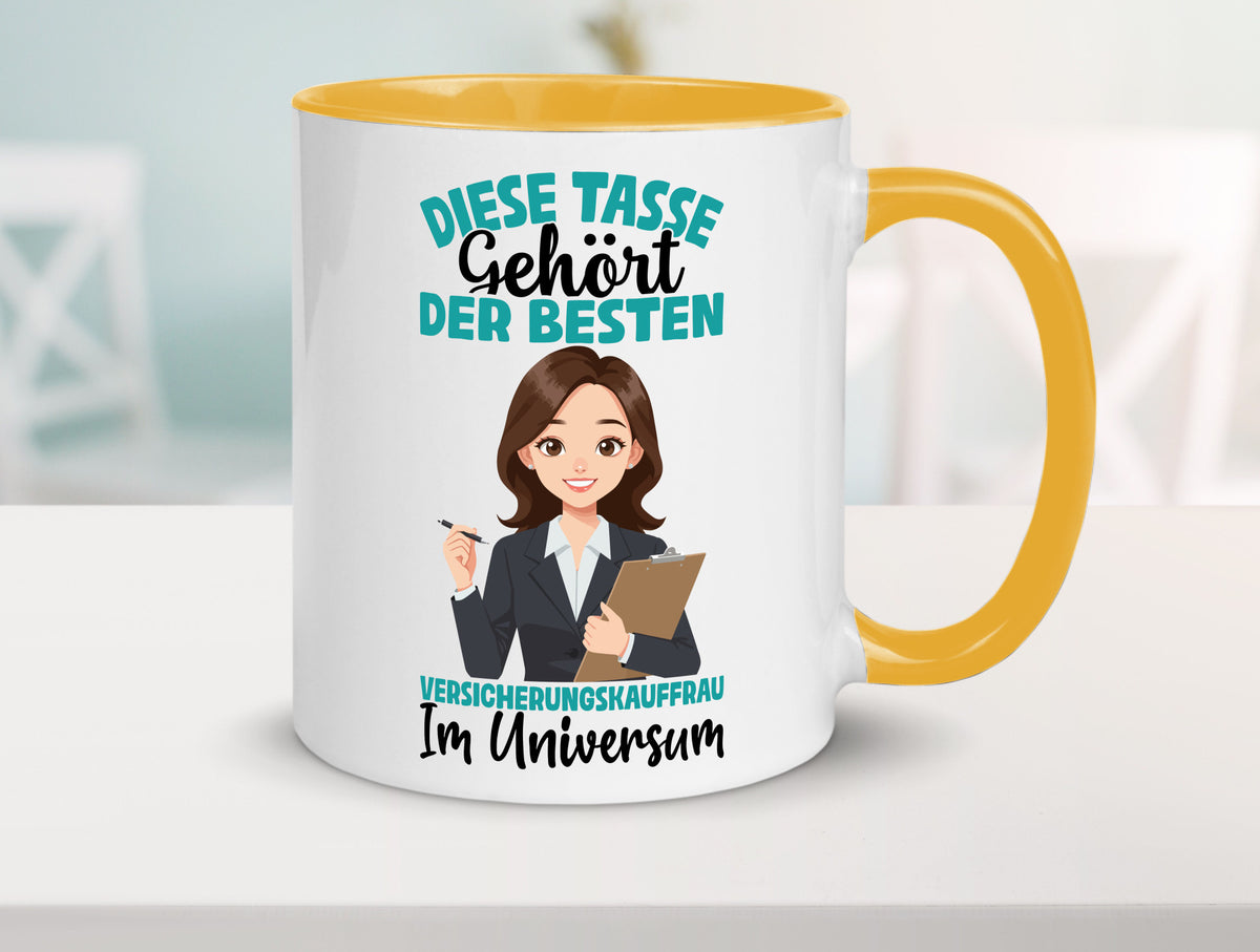 Im Universum: Versicherungskauffrau | Kauffrau lustig Humor Geschenkidee Tasse