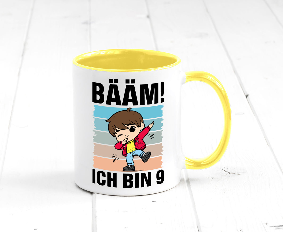 9. Geburtstag | Ich bin 9 Jahre Bäääm Dabbing Kind lustig Geschenkidee Geschenk Tasse
