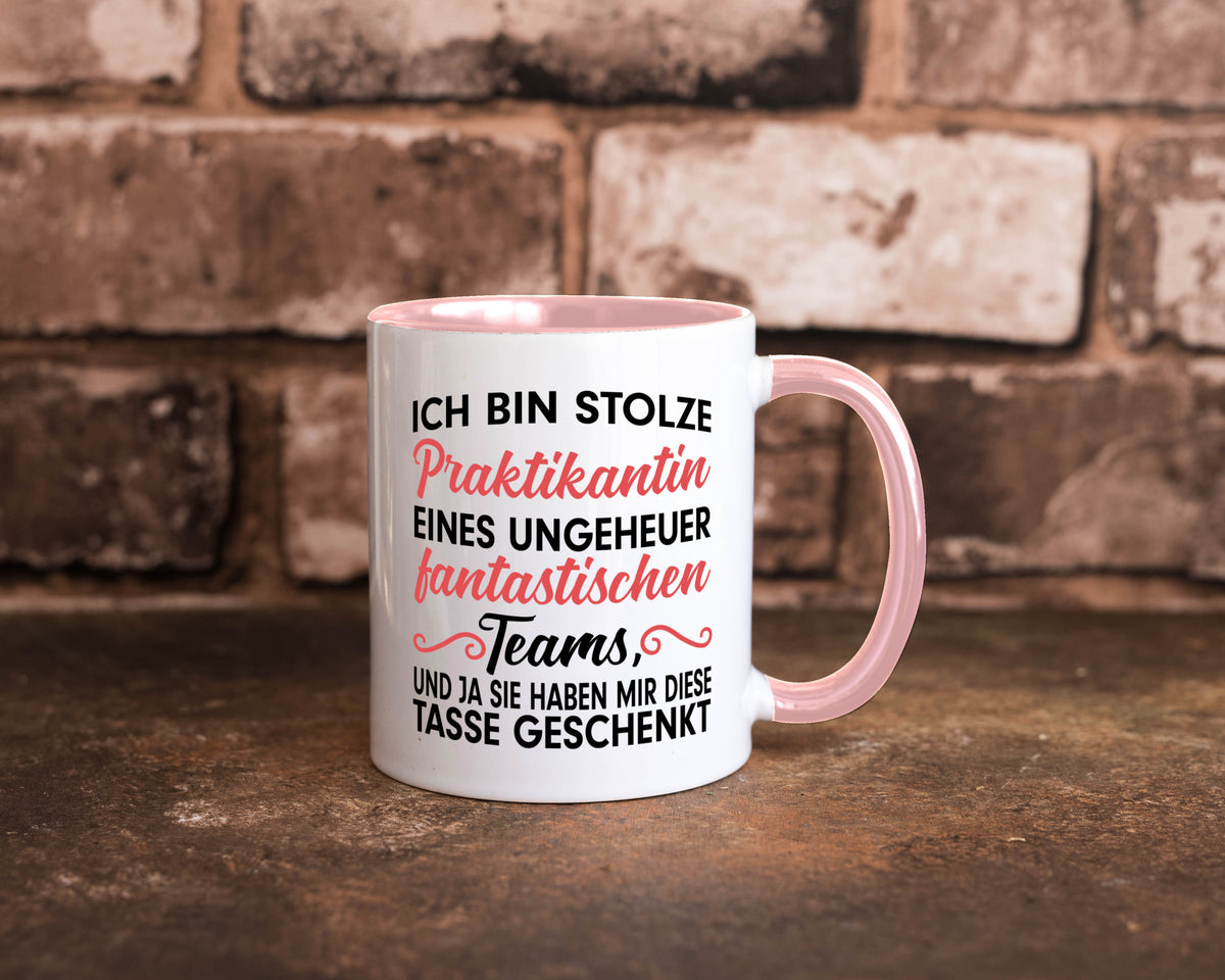 Stolze Praktikantin | Arbeitswelt Tasse Praktikum Geschenk Arbeit Kollegen Büro