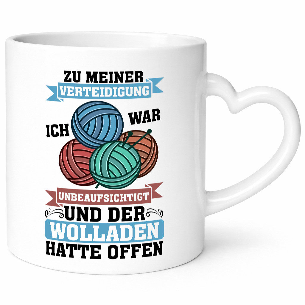 Der Wollladen hatte offen | Stricken Wolle Humor Geschenkidee Tasse