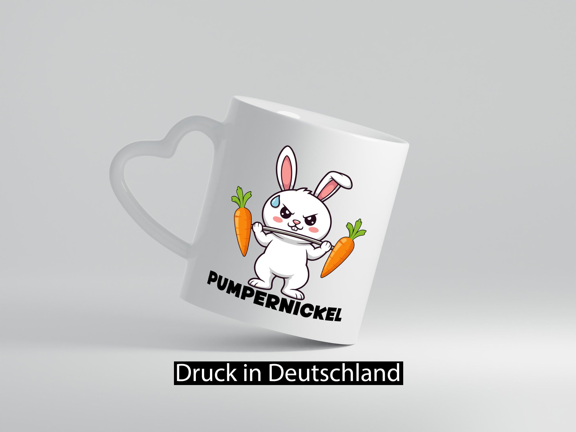 Pumpernickel | Krafttraining Kaninchen Fitness lustig Humor Geschenkidee