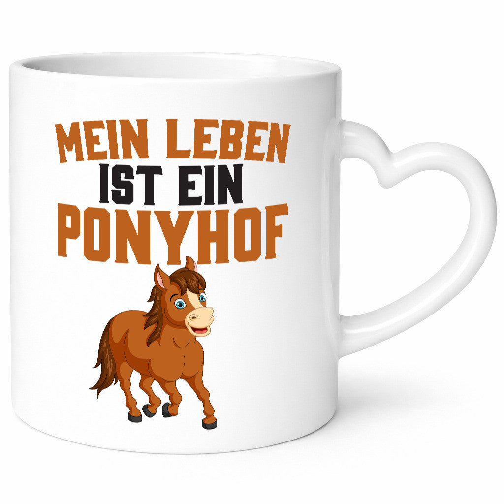 Mein Leben ist ein Ponyhof | Pferdeliebhaber Reithof lustig Humor Geschenkidee