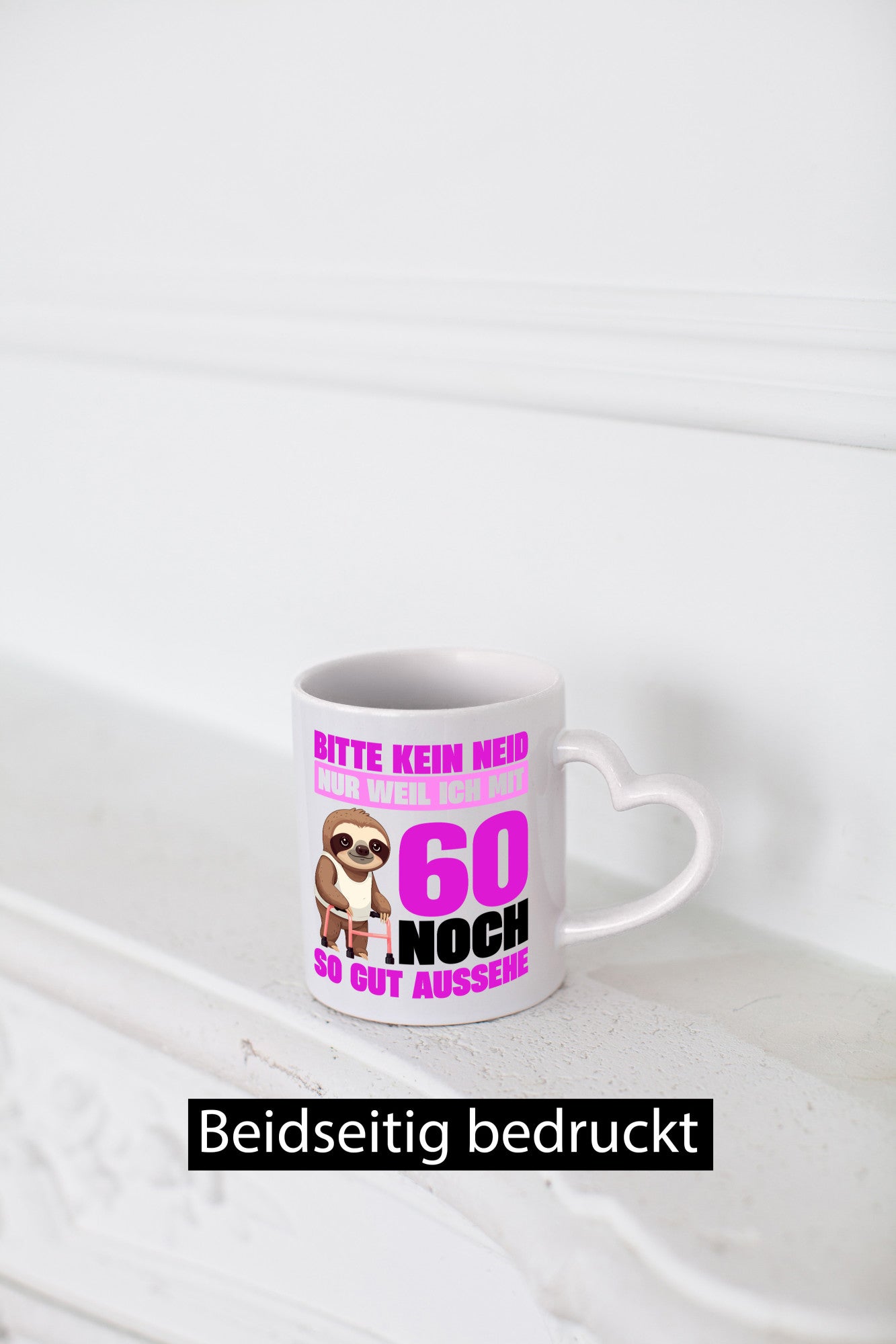 60. Geburtstag | Bitte kein neid Faultier 60 Jahre v2 Geschenk Geschenkidee