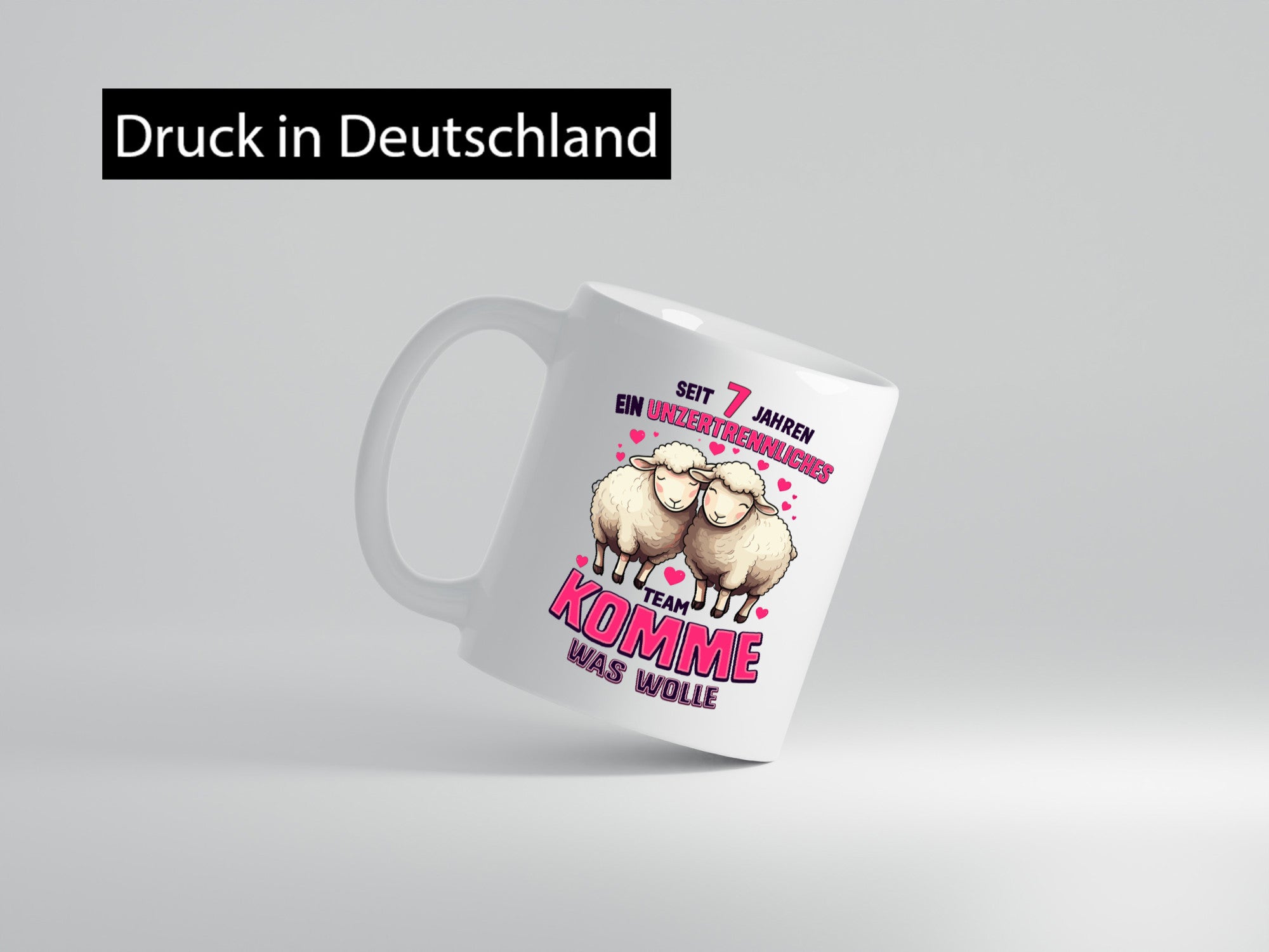 7 Jahre Verheiratet | ein Team Ehepaar v2 lustig Humor Geschenkidee Geschenk