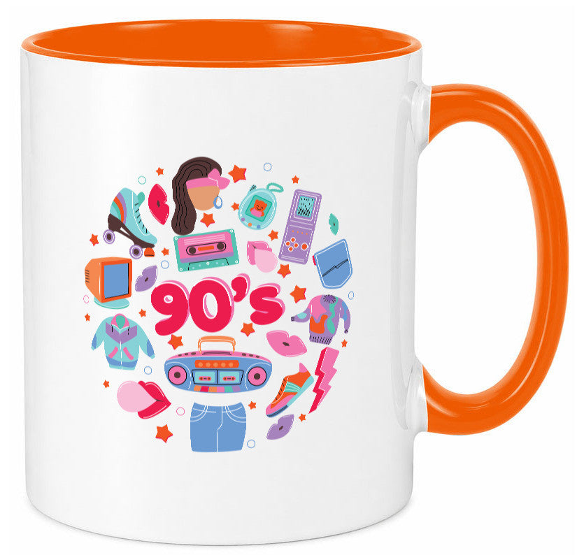 90er Jahre | Alte Zeit Nostalgie Humor Geschenkidee Tasse
