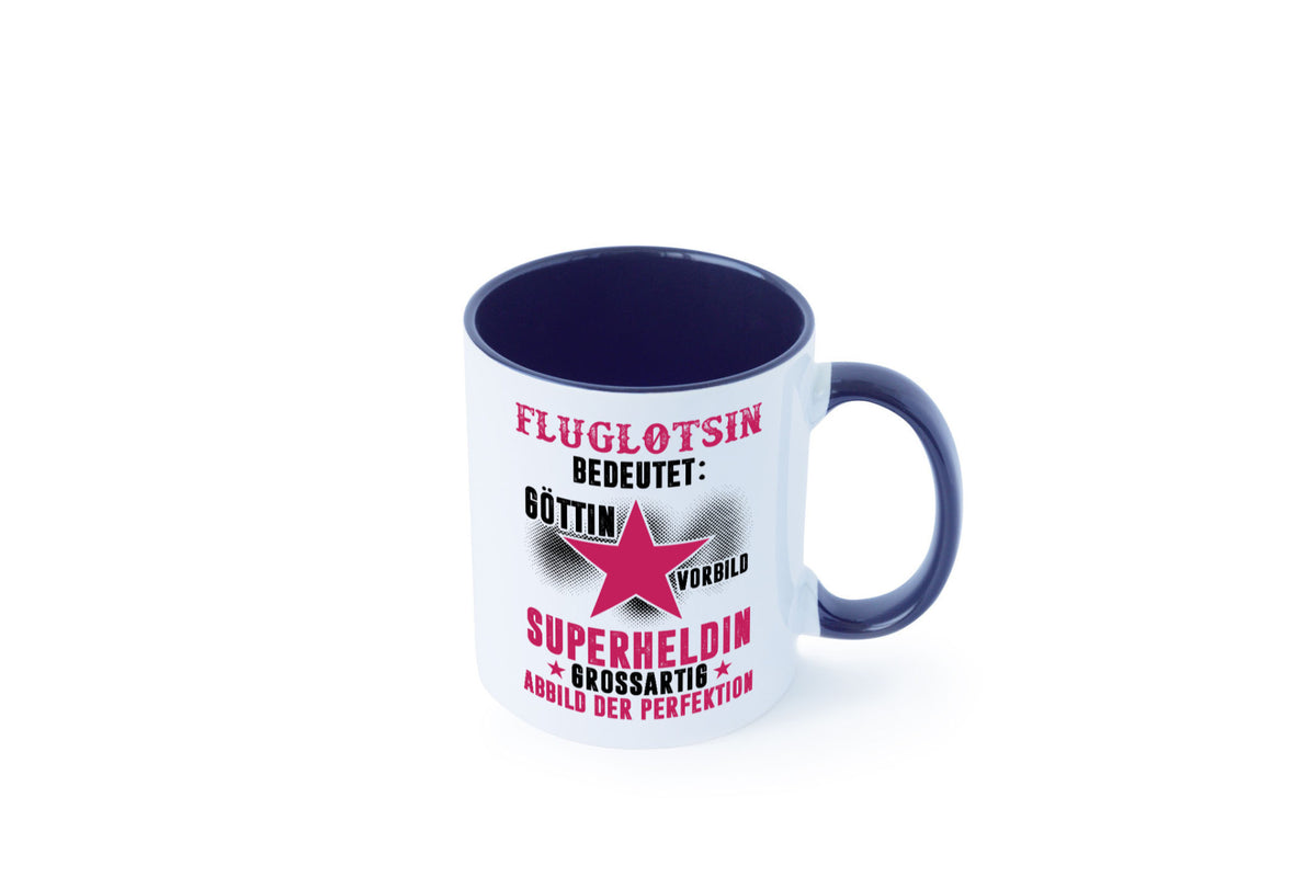 Bedeutung von Fluglotsin | Flughafen Flugverkehr Geschenkidee Humor Tasse