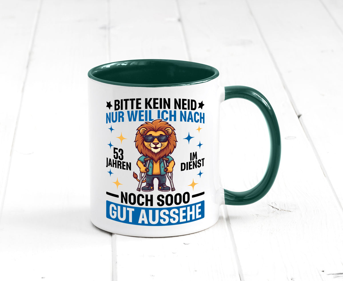 53 Jahre im Dienst | Arbeitsjubiläum Arbeit Geschenkidee Kollegen Büro Humor Tasse