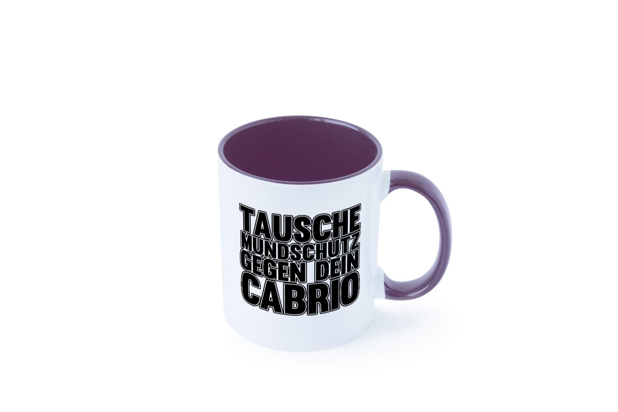 Tausche Mundschutz gegen Cabrio| | Cabrio Geschenkidee Humor Tasse