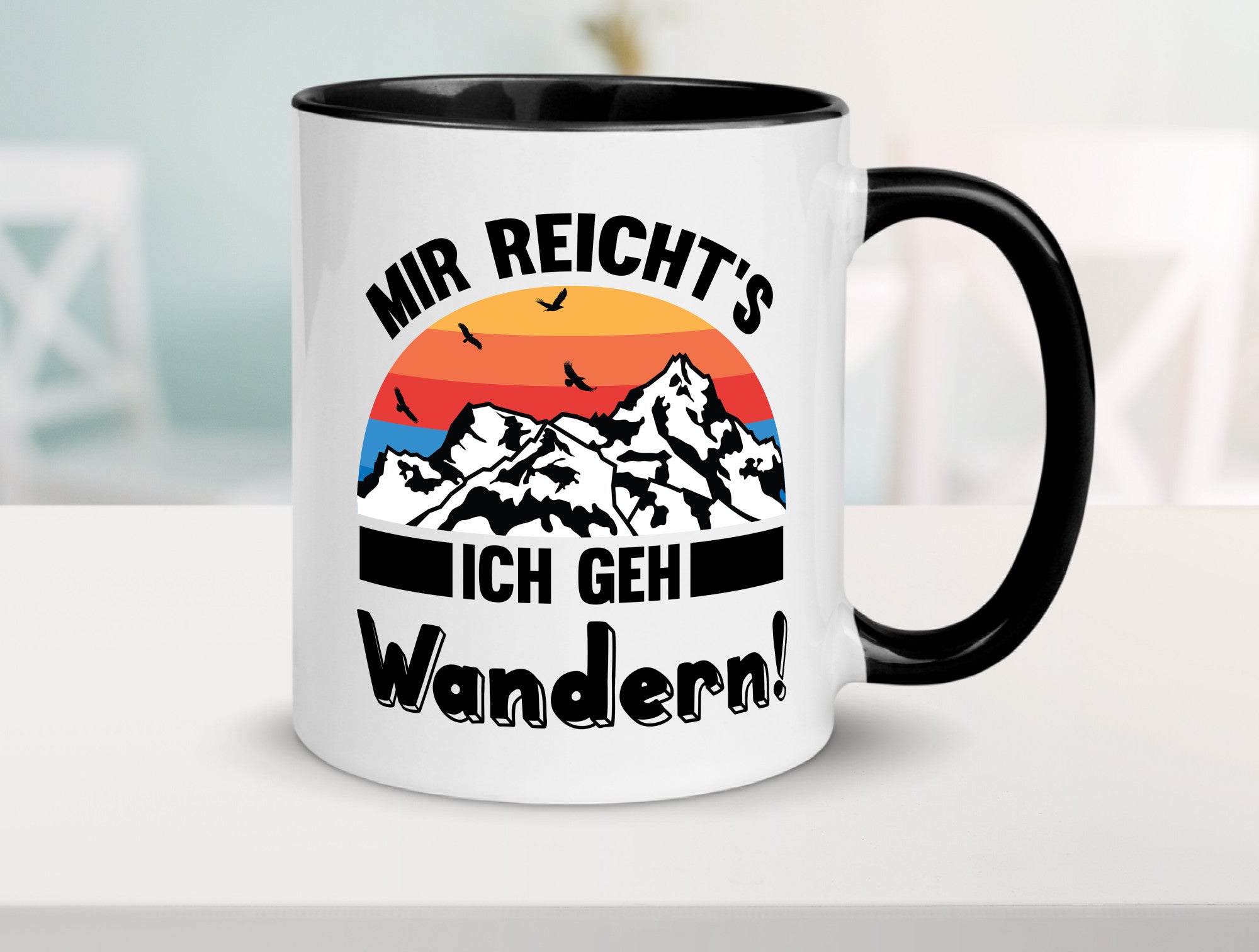Mir reichts ich geh Wandern | Berge Laufen Natur Humor Geschenkidee Tasse
