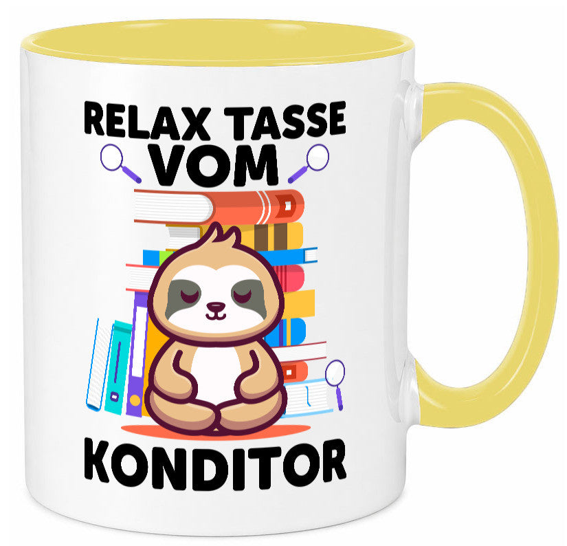 Relax Tasse: Konditor | Konditorei lustiger Spruch Geschenk Humor Geschenkidee