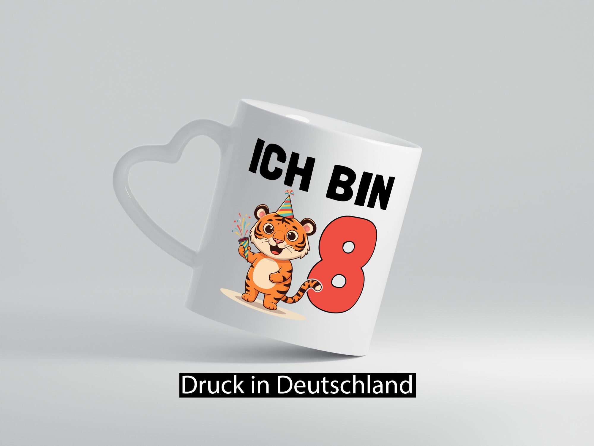 8. Geburtstag | 8 Jahre Tiger Geschenkidee Humor Tasse
