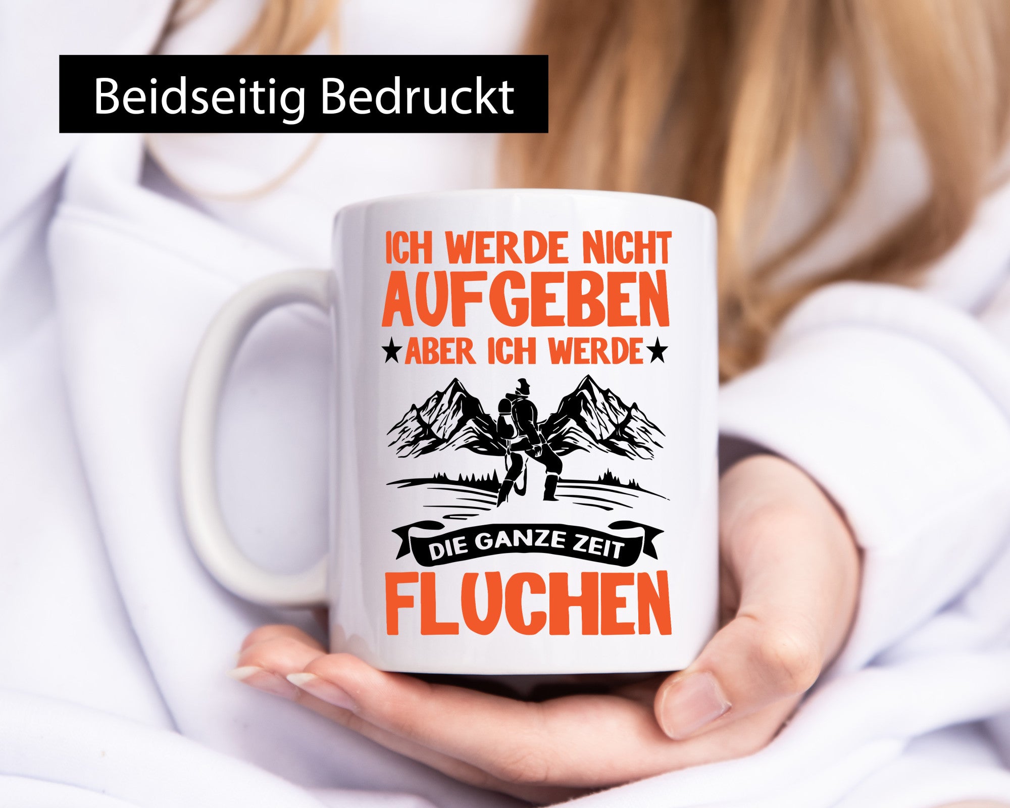 Ich gebe nicht auf lustiger Spruch Geschenk Humor Geschenkidee Tasse
