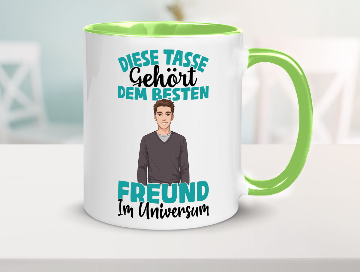 Im Universum: Freund | Beziehung Partner Liebe Geschenk Humor Geschenkidee Tasse