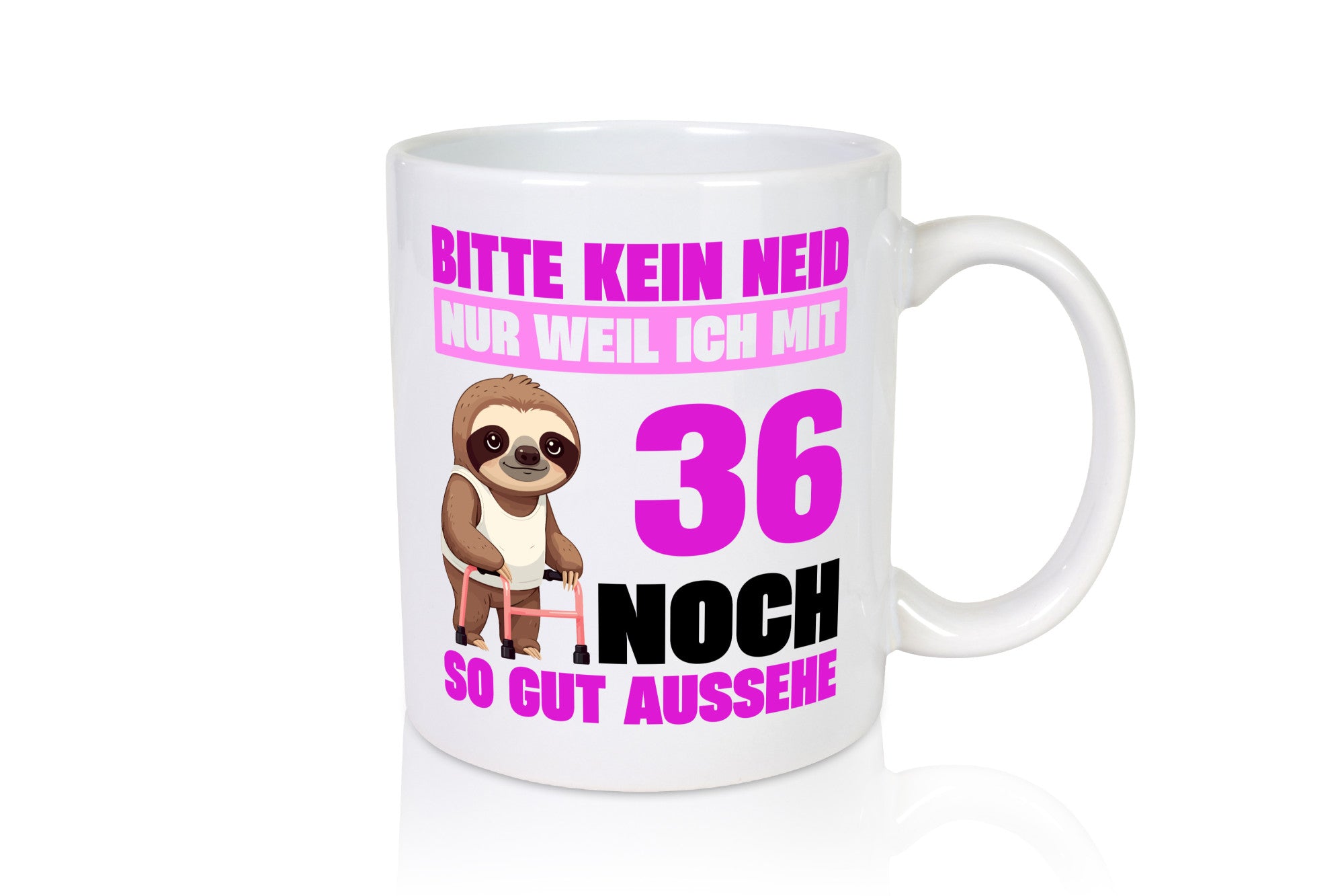 36. Geburtstag | Bitte kein neid Faultier 36 Jahre lustiger Spruch Geschenk
