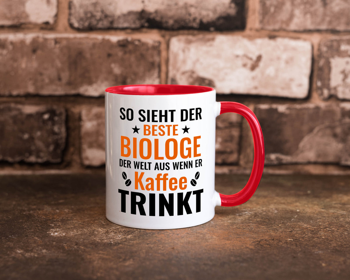 Kaffee trinkt: Biologe | Biologie Naturforscher Geschenk Humor Geschenkidee Tasse