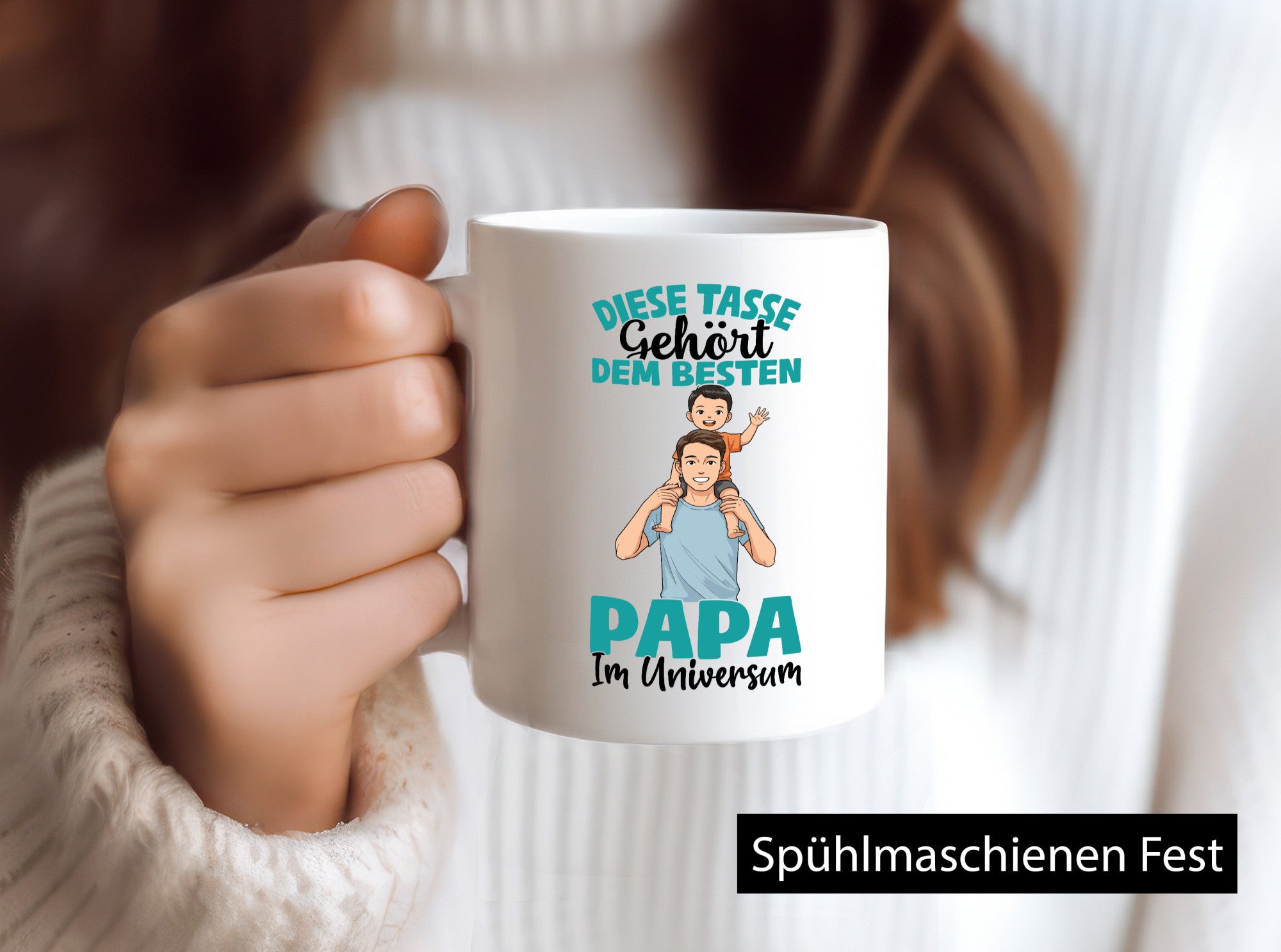 Im Universum: Papa | Vatertag Daddy Familie Humor Geschenkidee Tasse