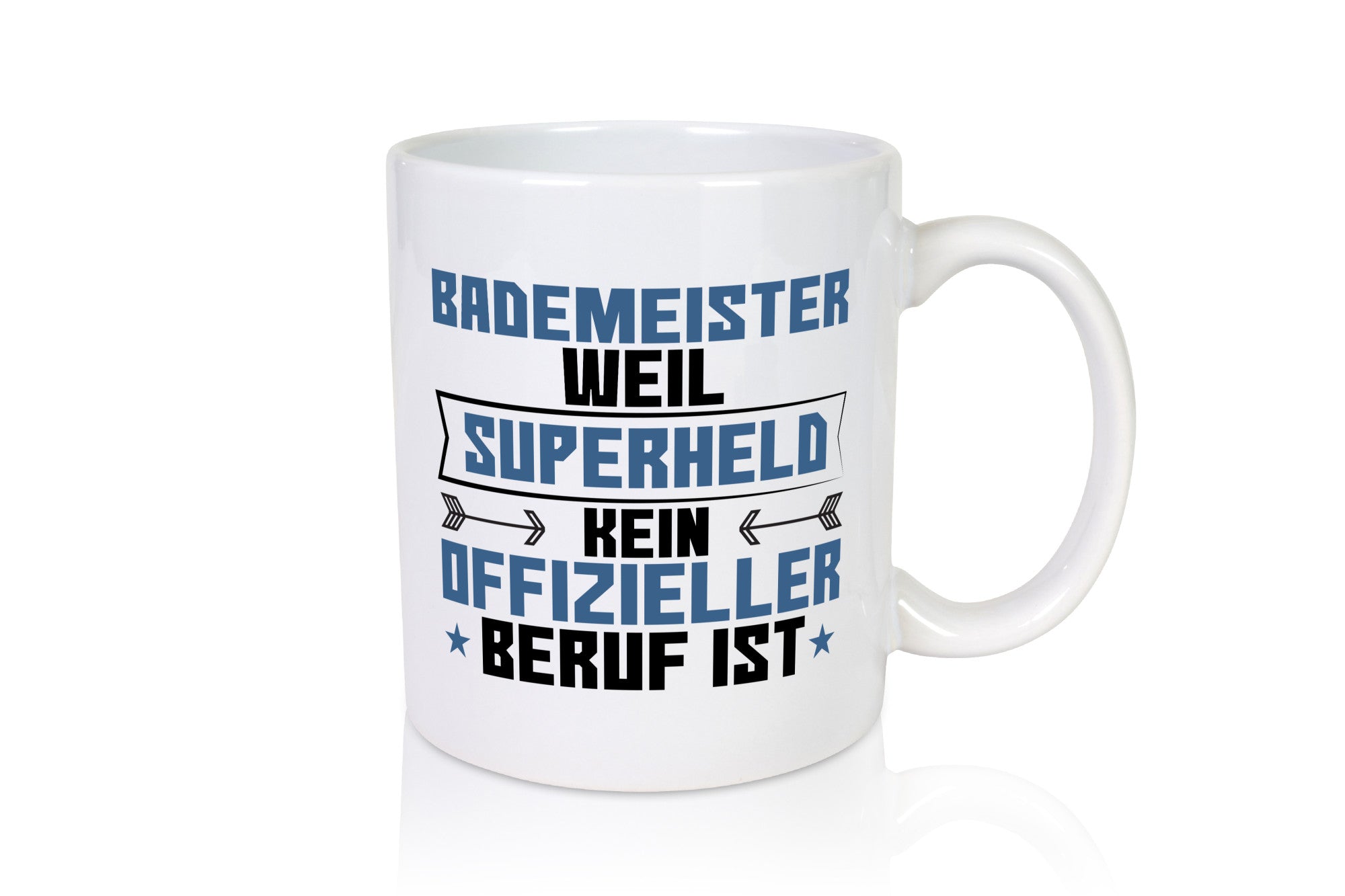 Superheld Bademeister | Rettungsschwimmer Geschenkidee Humor Tasse