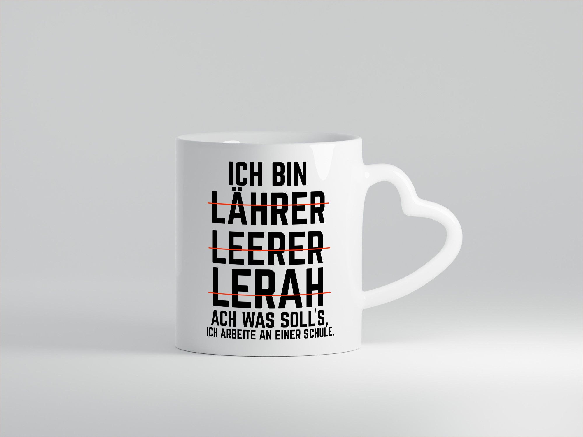 Ich bin Lehrer und arbeite an einer Schule Geschenkidee Arbeit Kollegen Büro
