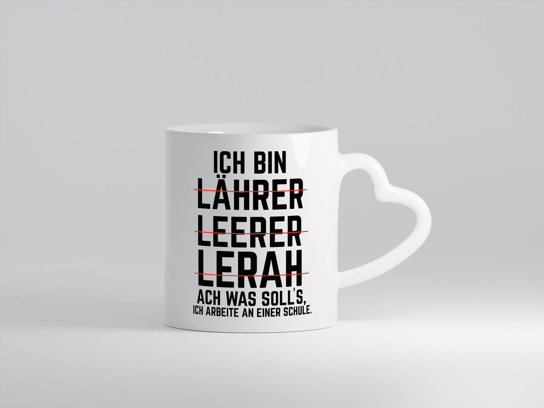 Ich bin Lehrer und arbeite an einer Schule Geschenkidee Arbeit Kollegen Büro