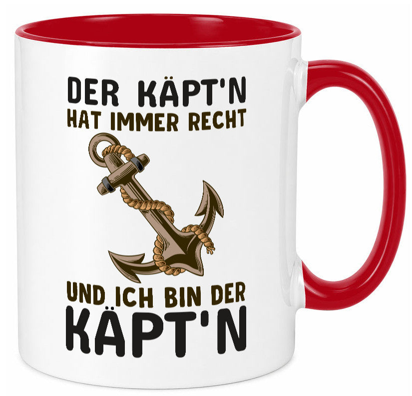 Der Kapitän | Käpt?n Tasse Schifffahrer Boot lustig Humor Geschenkidee Geschenk