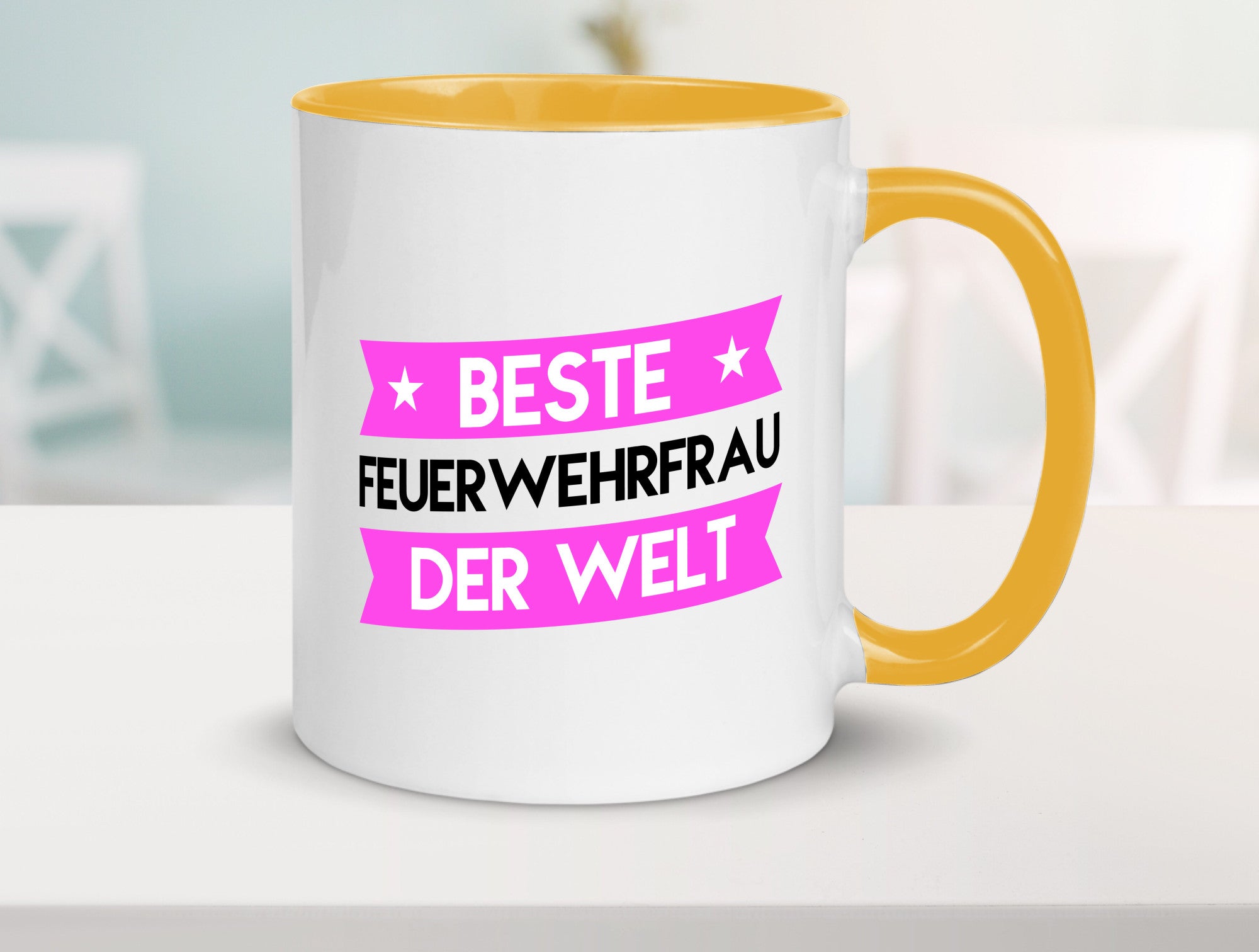 Bester Feuerwehrfrau | Feuerwehr lustig Humor Geschenkidee Geschenk Tasse
