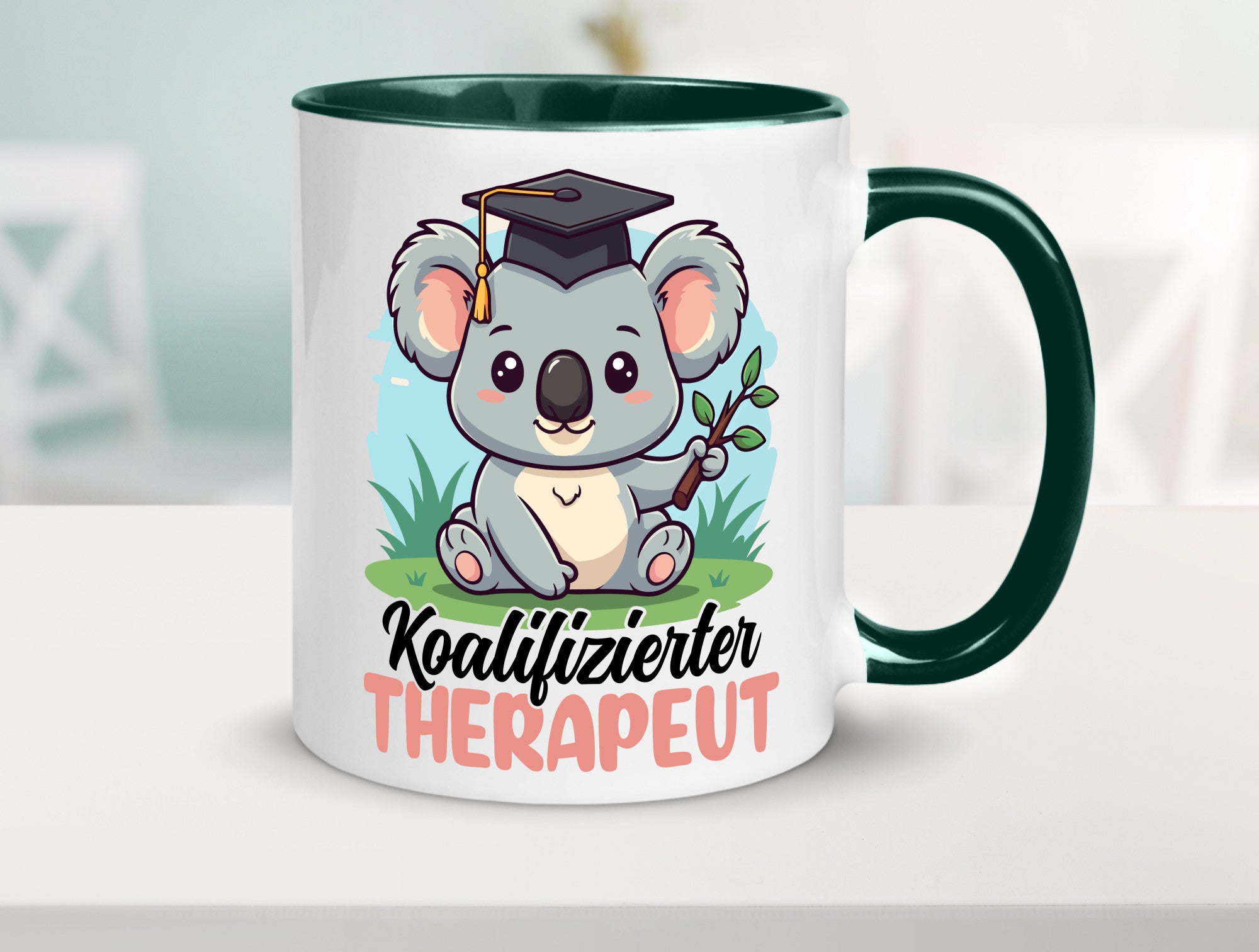 Koalifizierter Therapeut | Psychotherapie Therapie Humor Geschenkidee Tasse