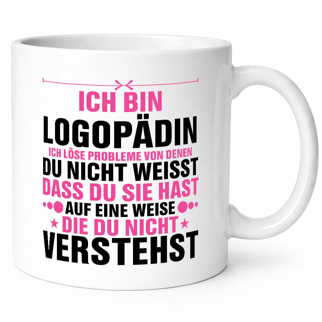 Probleme lösen: Logopädin | Sprachtherapie v2 lustiger Spruch Geschenk Humor