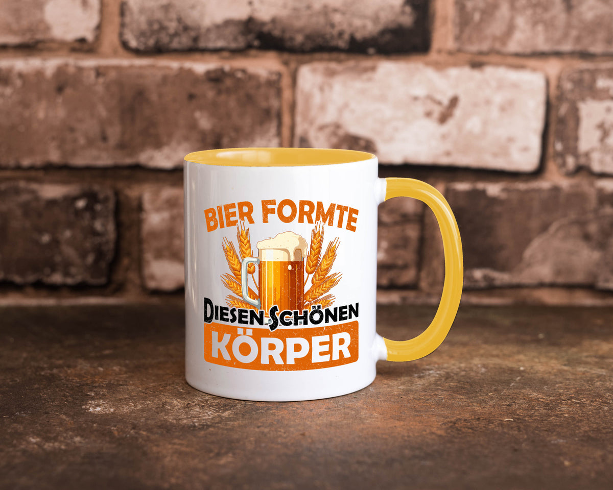 Bier förmte diesen Körper | bierliebhaber v2 Humor Geschenkidee Tasse