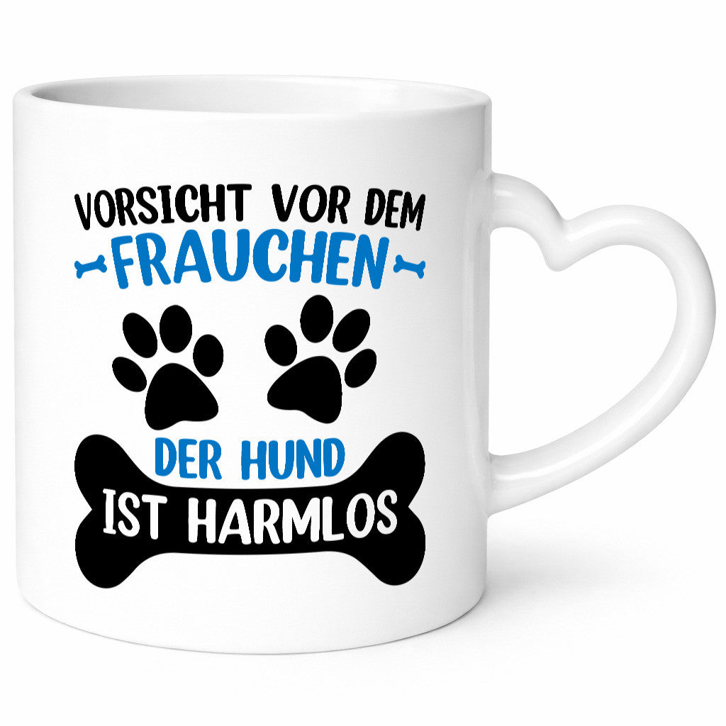 Vorsicht vor der Frau Hund ist Harmlos | Hunde v2 lustiger Spruch Geschenk