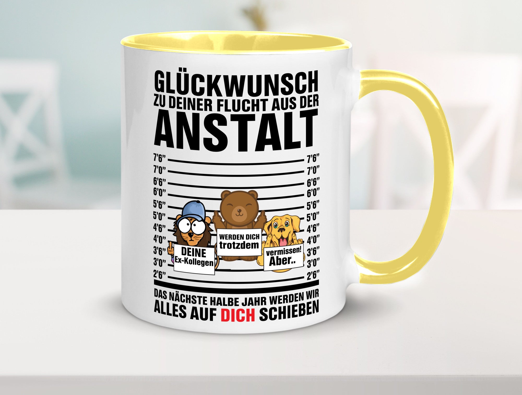 Glückwunsch zur Flucht | Arbeitskollegen Berufswechel Humor Arbeit Kollegen