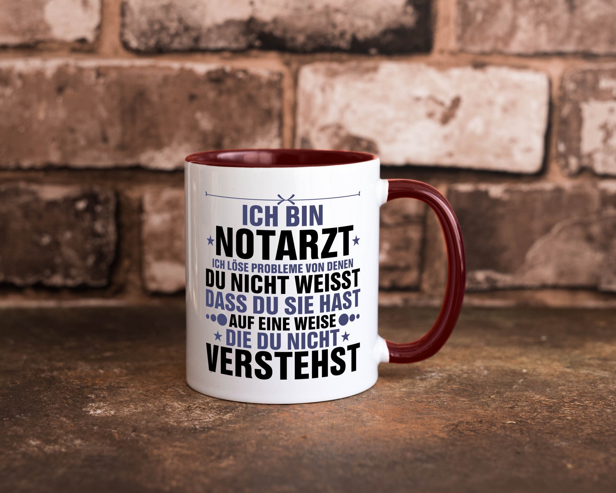 Löse Probleme: Notarzt | Arzt v2 Geschenkidee Humor Tasse