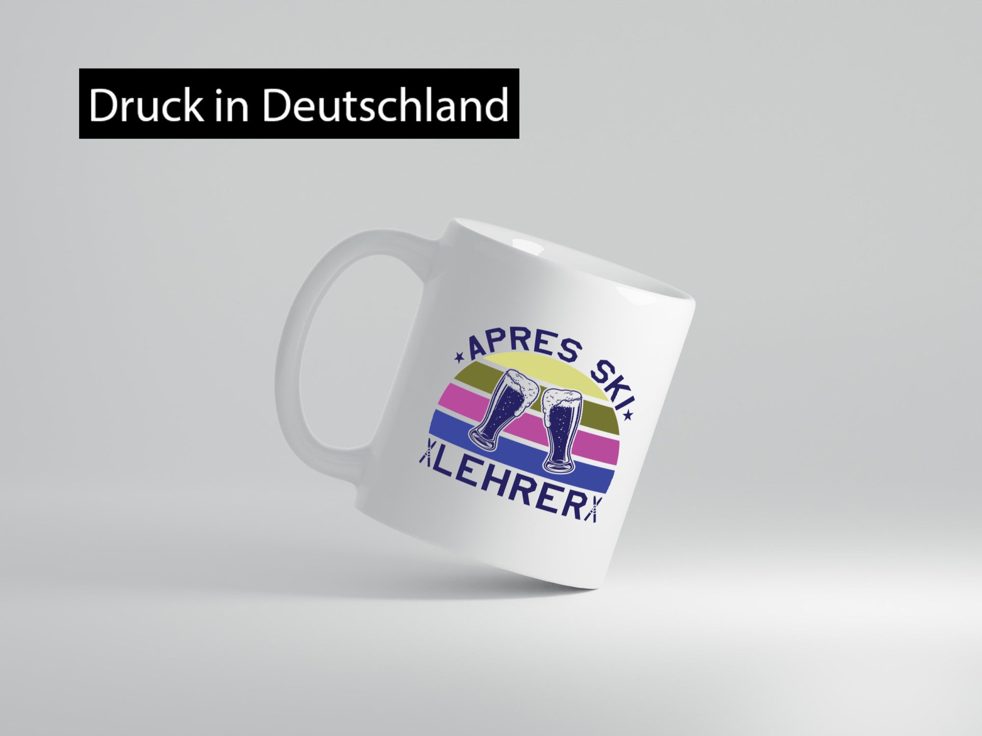 Apres Ski Lehrer | Biergläser Skier lustiger Spruch Geschenk Humor Geschenkidee