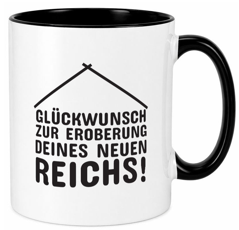 Neue Wohnung | Hausbesitzer Tasse Umzug Eigenheim Humor Geschenkidee