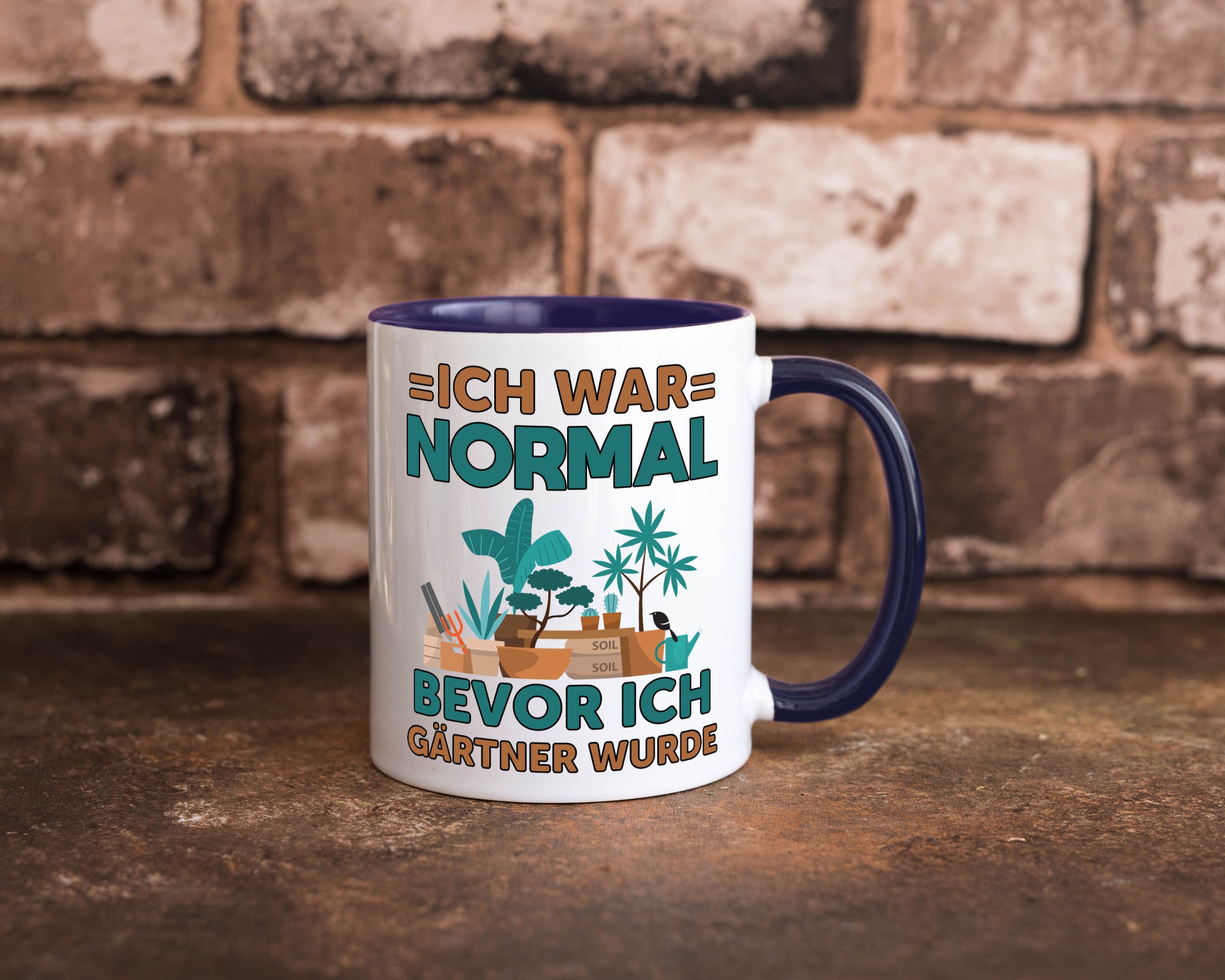 Ich war normal bevor Gärtner wurde | Garten lustiger Spruch Geschenk Humor