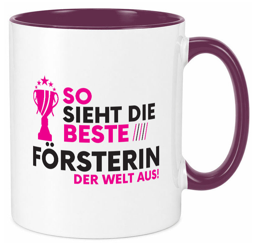Die Weltbeste Försterin | Forst Arbeit Humor Kollegen Büro Geschenkidee Tasse
