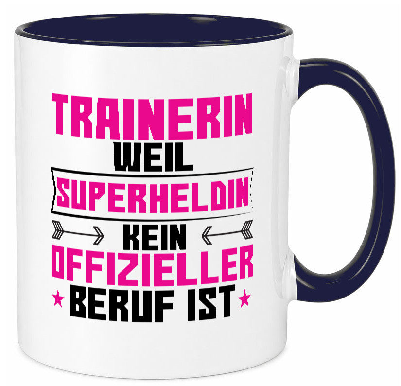 Superheldin Trainerin | Sportverein Humor Geschenkidee Tasse