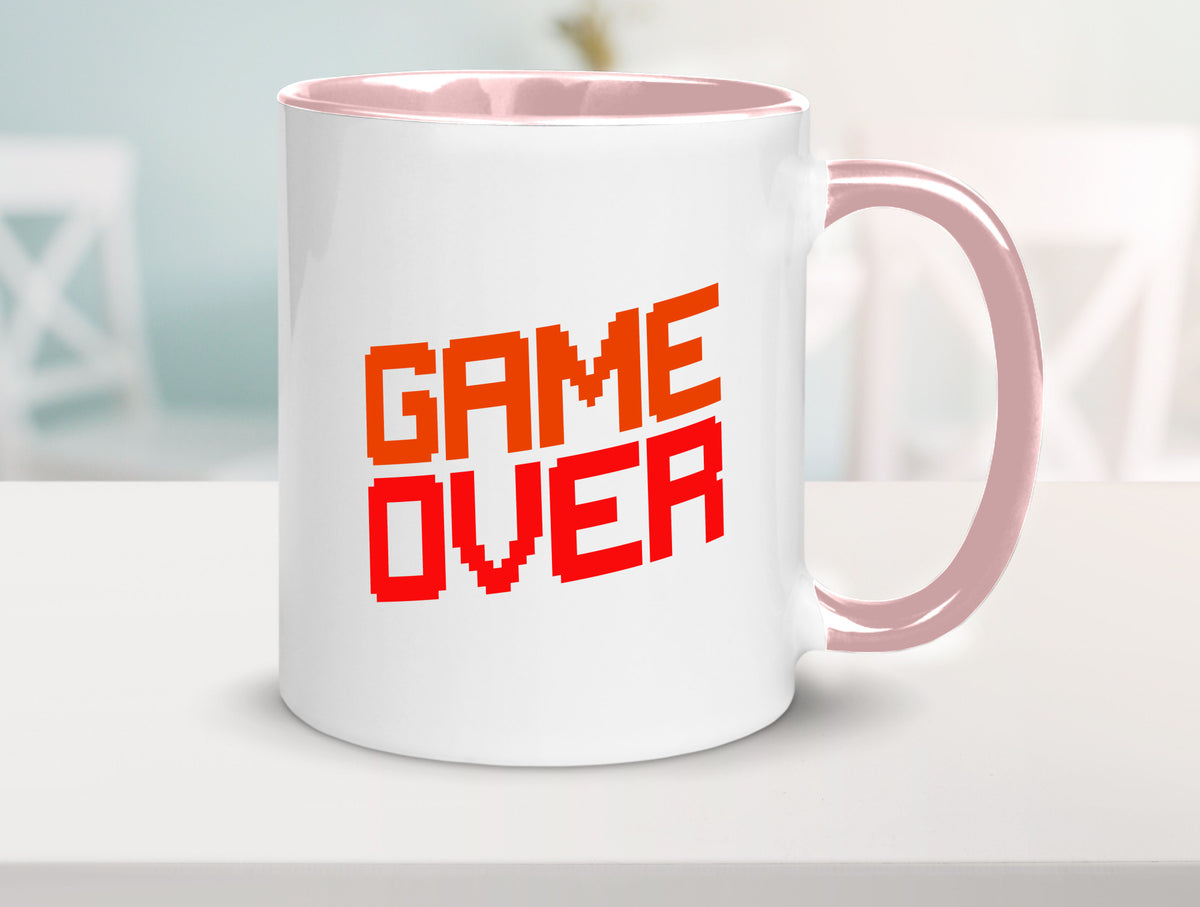 Game Over | Gamer Zocker Retro PC Nerd Pixel Geschenkidee Humor Tasse