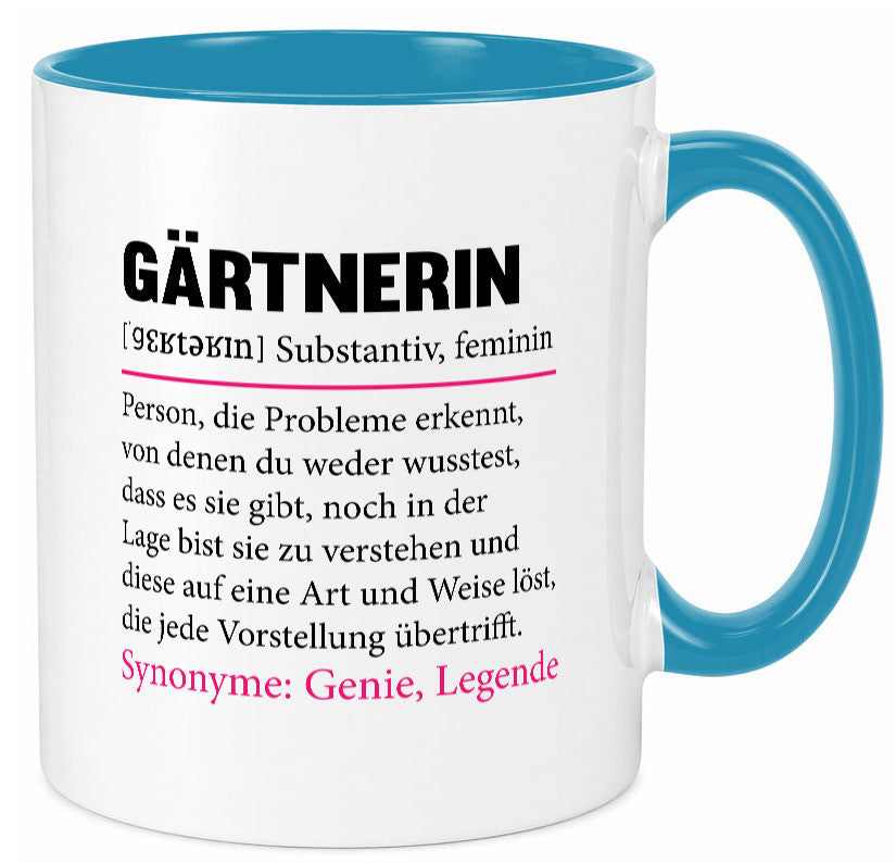 Gärtnerin | lustig Gartenbau Beruf Spruch Geschenk Arbeit Kollegen Büro Tasse