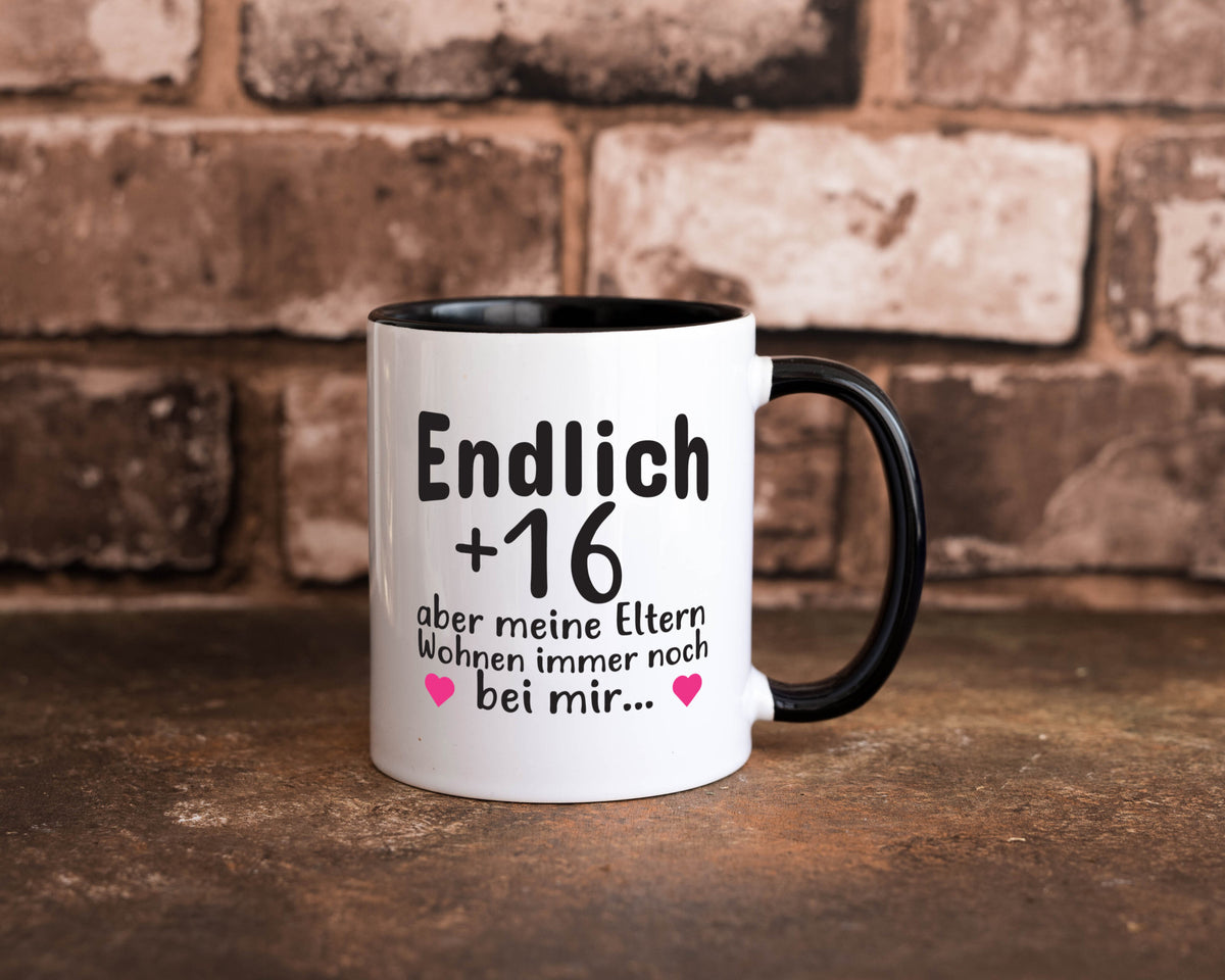 Endlich 16 | Geburtstag Tasse Spruch Mädchen Geschenkidee Humor