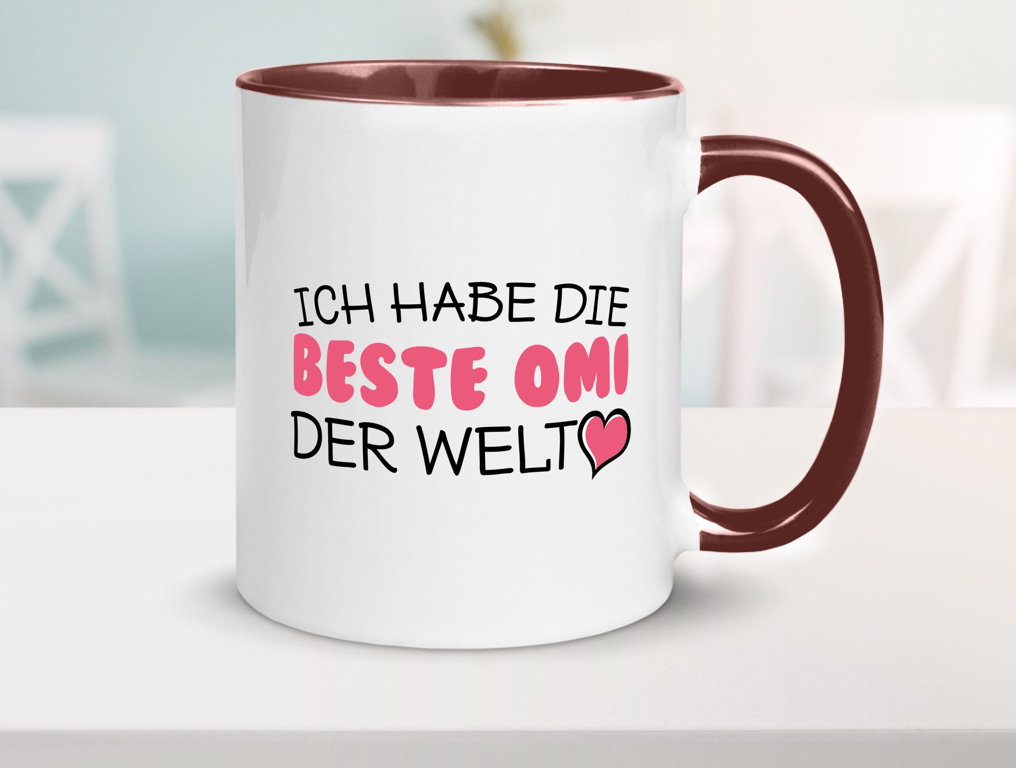 Beste Omi der Welt | Oma Tasse Geburtstag Muttertag lustig Familie Geschenkidee