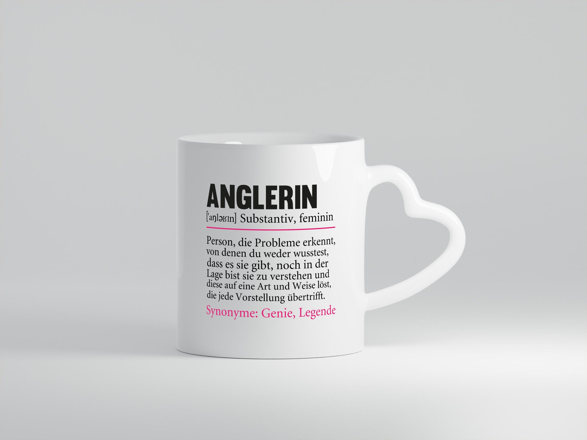 Anglerin | Spruch Angeln Fischerin Beruf Humor Arbeit Kollegen Büro
