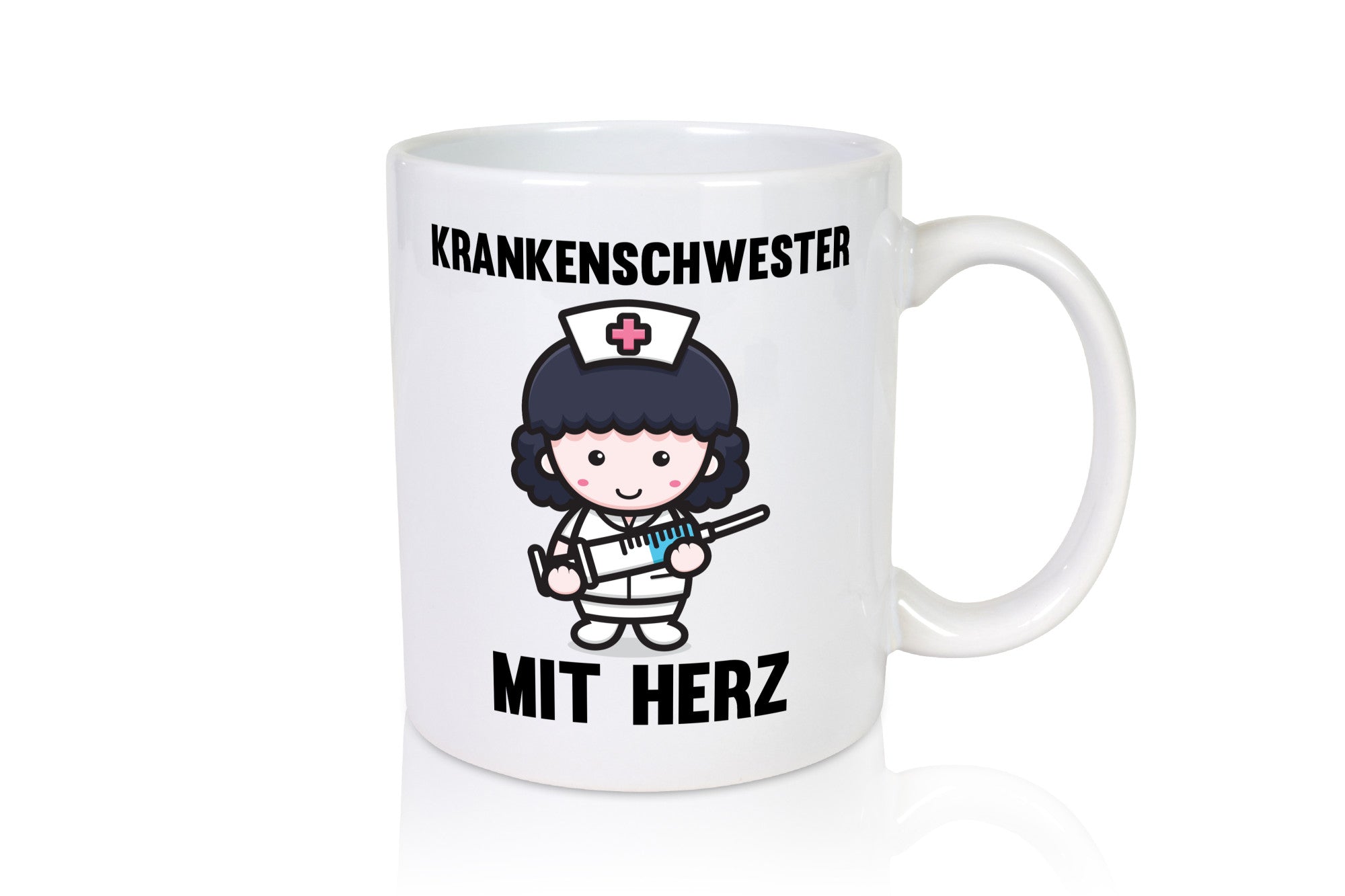 Krankenschwester mit Herz | Nurse Krankenhaus Geschenkidee Humor Tasse