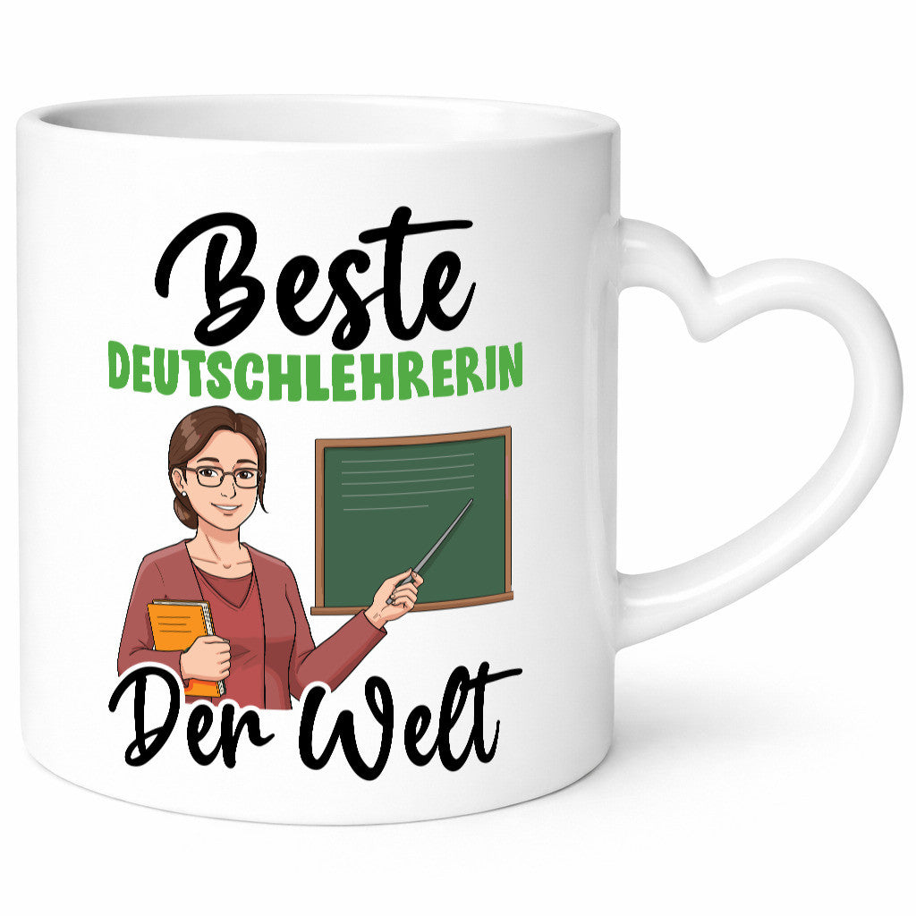 Beste Deutschlehrerin | Lehrer v2 Geschenkidee Humor Tasse