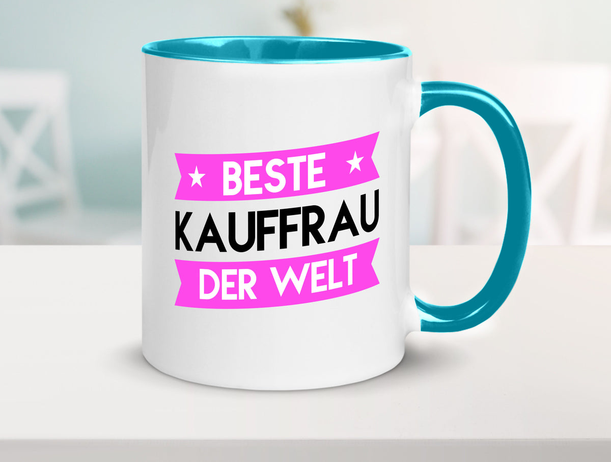 Beste Kauffrau | Kauffrauen Geschenkidee Humor Tasse
